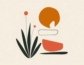 Poszter 65x50cm Absztrakt Zen