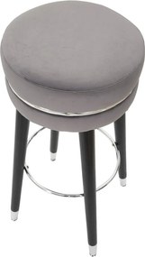 Szürke kárpitozott bárszék (ülésmagasság 74 cm) Paris – Mauro Ferretti