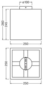 Ledvance - Mennyezeti lámpa DECOR CARDBOARD 1xE27/15W/230V 25x25 cm