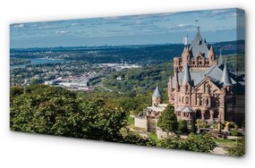 Canvas képek Németország Panoráma a város vár 120x60 cm