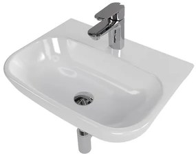 Bathroom set with basin Brevis 50 cm, faucet Lucida, siphon, waste and valves KSETBRE1