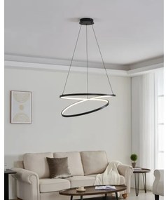 Eglo 901138 - LED Csillár zsinóron RUOTALE LED/42W/230V 3000K fekete