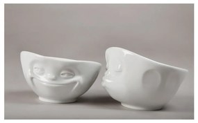 Fehér 'mosolygós' porcelán tálka - 58products