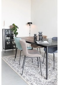 Étkezőasztal tölgyfa dekorral 90x180 cm Fabio – White Label