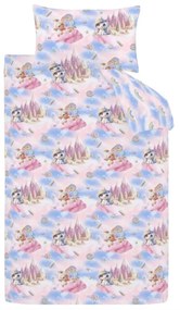 Kék-rózsaszín kétszemélyes gyerek ágyneműhuzat 200x200 cm Candy Unicorn – Catherine Lansfield