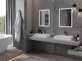 Mexen Navia fürdőszobai megvilágított tükör 50 x 70 cm, LED 6000K, páravédelem - 9803-050-070-611-00