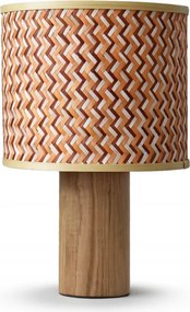 Cikk-cakk mintás keleti bambusz állólámpa étkezőbe Phil