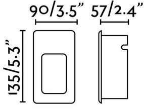 FARO 70396 - LED Kültéri beépíthető lámpa NASE-2 LED/3W/230V IP44