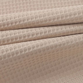 Goldea hímzett waffle konyharuha - kávé barna alapon 50 x 70 cm