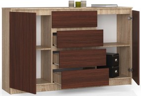 Komód Koa  (szonoma tölgy + wenge). Akció -17%. 1069402