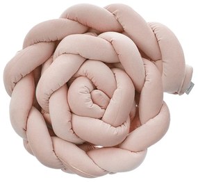 Fonott rácsvédő kiságyba Belisima aksamit régi rózsaszín