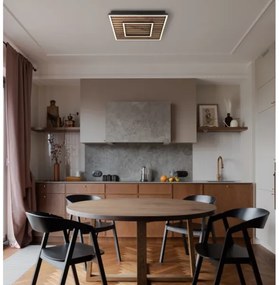 Globo 67345D - WOODY LED mennyezeti lámpa 18W, 3000K, 30x30 cm