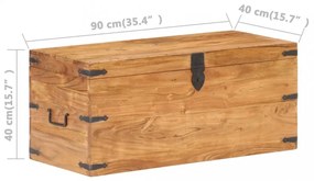 tömör akácfa láda 90 x 40 x 40 cm
