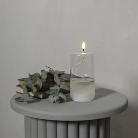 Flamme Float fehér LED gyertya üvegben, magasság 17,5 cm - Star Trading