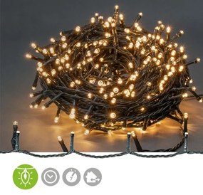 Nedis CLLS720 - LED Kültéri karácsonyi lánc 720xLED/7 funkciós 57m IP44 meleg fehér