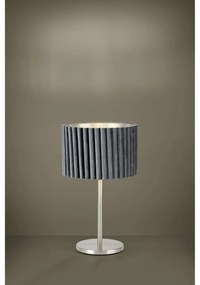 Eglo 39775 Tamaresco asztali lámpa, texturált burával, matt nikkel díszítéssel, szürke, E27 foglalattal, max. 1x40W, IP20