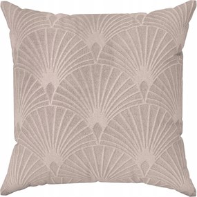 Párnahuzat Julia 40/40 40x40 Velúr Velvet Kagyló Shell Púder Rózsaszín