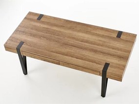 Dohányzóasztal Tulnp (természetes fa + fekete). 1048729