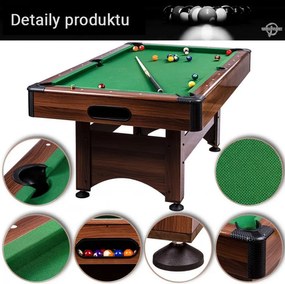 GamesPlanet® Biliárdasztal TRENDLINE 6ft + tartozékok