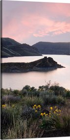 Vászonkép Természet Hegyek Víz Ég Virágok Növények 60x120