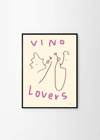 Poszter 50x70 cm Vino Lovers – Ruby Hughes – The Poster Club