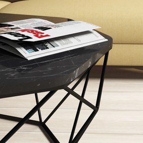Dohányzóasztal Diamond - Black Marble