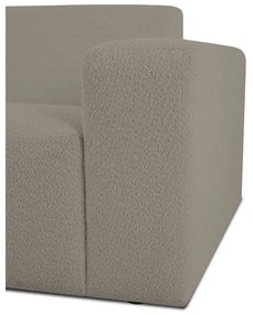 Világosbarna buklé kanapé 228 cm Roxy – Scandic