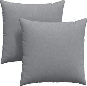 vidaXL Kanapé párnák 2 pcs Világosszürke 60 x 60 cm szövet