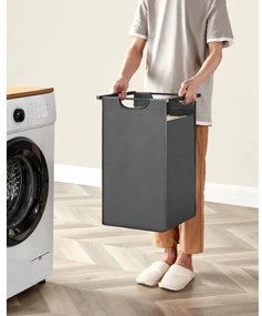 Ruhaszennyes kosár REX barna/szürke