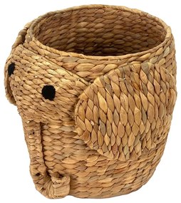 Natúr színű vízijácint játéktároló kosár ø 30x35 cm Elephant – Compactor