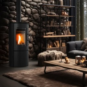 Kratki KOZA/AB/S/DR - Acél kandalló 8kW 150mm