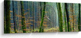 Az erdő képe (órával) (90x30 cm)