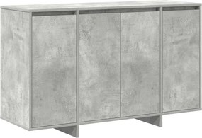 vidaXL Széf Beton szürke 120 x 41 x 75 cm Faanyag