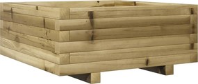 vidaXL impregnált fenyőfa kerti virágláda 60x60x26,5 cm