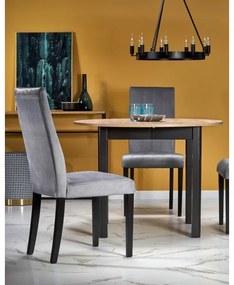 Étkezőasztal CALMIO artisan tölgy/fekete