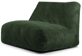 Zöld kordbársony babzsákfotel Sofa Tube – SLOWDOWN