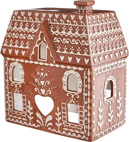 GINGERBREAD kerámia mézeskalács ház 24 cm