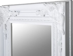 Tükör, fehér fa keret, MALKIA 8