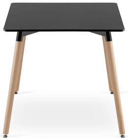 Fekete étkezőasztal ADRIA 120x80 cm