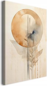 Vászonkép Fali dekoráció a nappaliba Akvarell boho absztrakt bézs