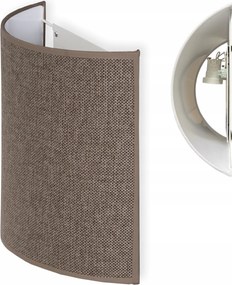 Led fali lámpa Nappali Folyosó Hálószoba Lenvászon Lámpa barna 60 W 25 cm