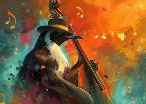 Poszter 70x50cm Pingvin kotta