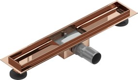 Mexen Flat lineáris lefolyó test 60 cm, rózsaarany - 1615060