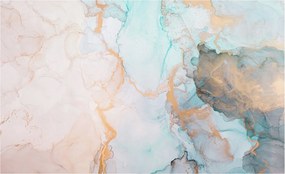 Fotótapéta Flizelin Dekoratív az irodába Akvarell hullámok 416x254 Ragasztó