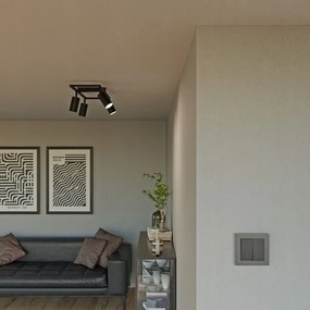 Spotlámpa 4xGU10/30W/230V fekete