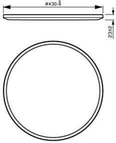 Philips - LED Dimmelhető mennyezeti lámpa SUPERSLIM SCENE SWITCH LED/22W/230V