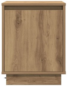 LED világításos éjjeli szekrények 2 db Kézműves tölgyszín 39x34,5x50 cm