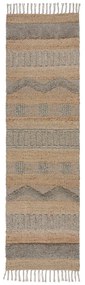 Világosszürke-natúr színű futószőnyeg 60x230 cm Medina – Flair Rugs