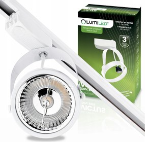 Sínre szerelhető spotlámpa lámpatest ES111 AR111 GU10 fehér