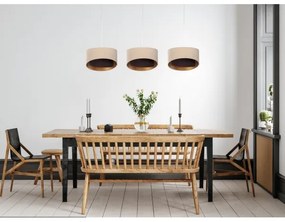 Csillár zsinóron GALAXY 3xE27/60W/230V bézs/barna/arany